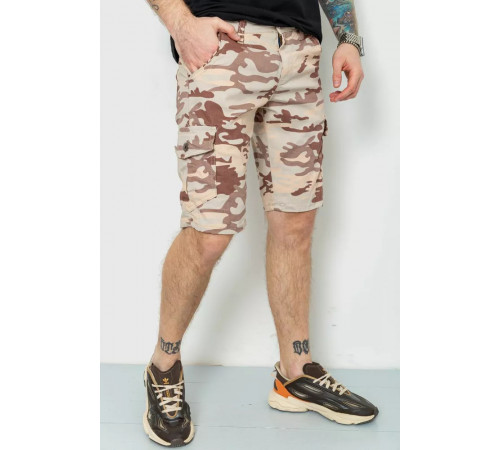 Шорты мужские камуфляж, цвет бежевый, 157RP300-4.