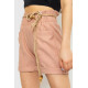 Шорти жіночі з поясом, колір пудровий, 214R1704