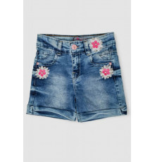 Джинсовые шорты для девочки, цвет синий, 247R10001