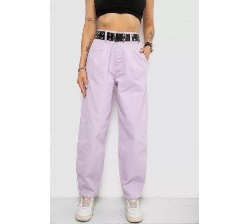 Джинси жіночі балони, колір бузковий, 182R00263