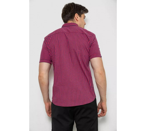 Сорочка чоловіча в клітинку, колір червоний, 214R827