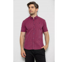 Сорочка чоловіча в клітинку, колір червоний, 214R827