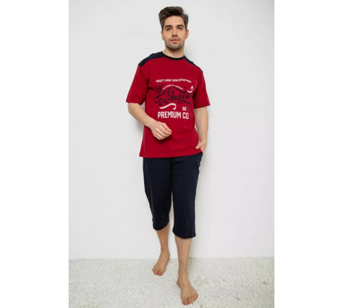 Пижама мужская, цвет бордово-синий, 243R2015-5