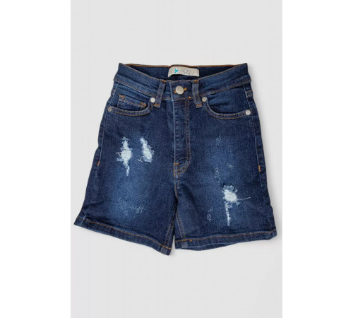 Шорти джинсові підліткові для дівчинки, колір синій, 247R923