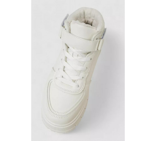 Кросівки жіночі зимові на хутрі, колір білий, 248RMB04