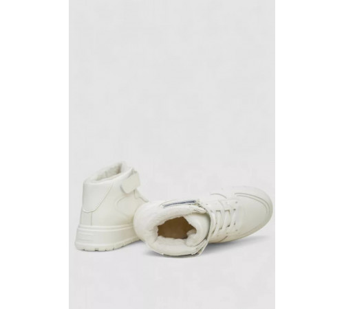 Кросівки жіночі зимові на хутрі, колір білий, 248RMB04