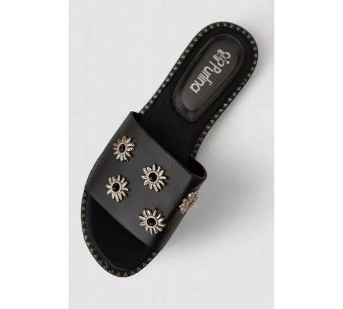 Шлепанцы женские, цвет черный, 244RSL81499