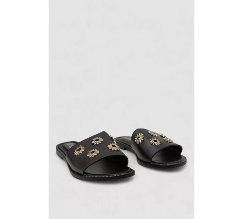 Шлепанцы женские, цвет черный, 244RSL81499