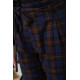 Штани жіночі в клітинку, колір синьо-коричневий, 244R157