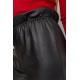 Лосины женские кожзам, цвет черный, 164R669