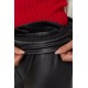 Лосины женские кожзам, цвет черный, 164R669