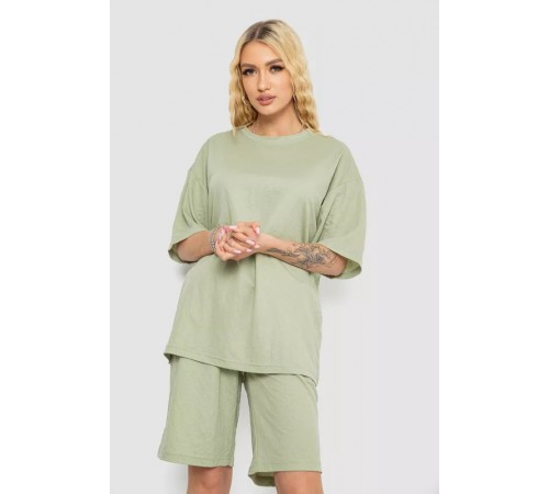 Костюм женский повседневный, цвет оливковый, 238R1615. Костюм женский повседневный, цвет оливковый, 238R1615.