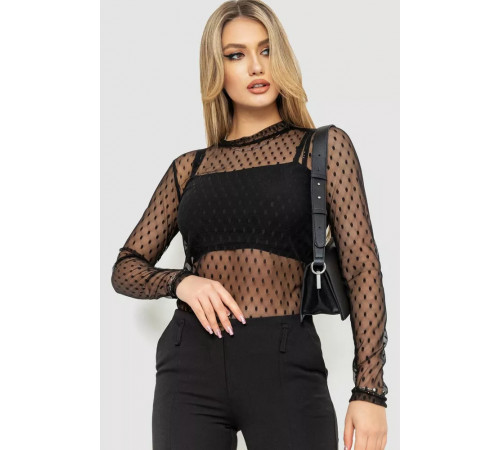 Боді, колір чорний, 115R0561-5