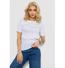 Женская футболка с принтом, цвет белый, 238R57378-1