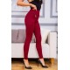 Повседневные женские лосины, бордового цвета, 172R70.