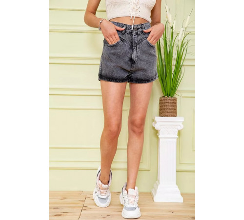 Женские джинсовые шорты, серого цвета, 164R3358.