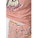 Піжама жіноча з принтом, колір персиковий, 243R15420