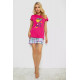 Піжама жіноча з принтом, колір малиновий, 243R3250