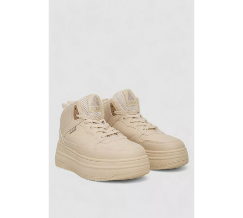 Кроссовки женские зимние на меху, бежевый, 248RAM09-3