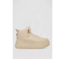 Кроссовки женские зимние на меху, бежевый, 248RAM09-3