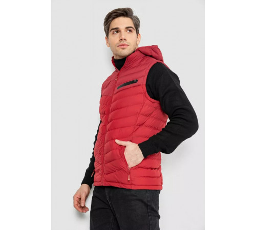 Жилетка мужская демисезонная, цвет бордовый, 244R777