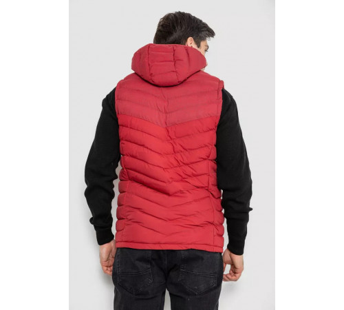 Жилетка мужская демисезонная, цвет бордовый, 244R777