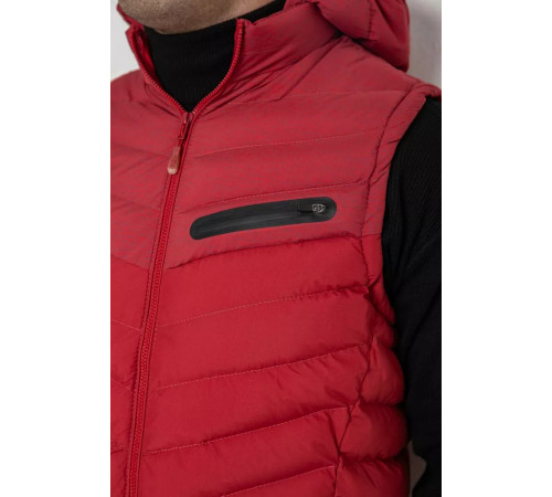 Жилетка мужская демисезонная, цвет бордовый, 244R777