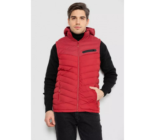 Жилетка мужская демисезонная, цвет бордовый, 244R777