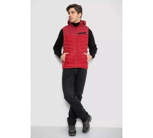 Жилетка мужская демисезонная, цвет бордовый, 244R777