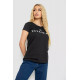 Женская футболка с патриотическим принтом, цвет черный, 244R2213