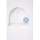 Дитяча шапка молочно-блакитного кольору, з декором, 167R7802-1