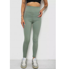 Лосини однотонні в рубчик, колір оливковий, 238R606-1