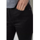 Джинсы женские однотонные, цвет черный, 244RM018.