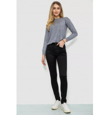 Джинсы женские однотонные, цвет черный, 244RM018.