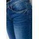 Джинси жіночі з потертостями, колір синій, 244RA603
