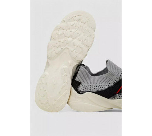 Сліпони жіночі з тканини, колір чорно-сірий, 244R321C