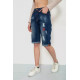 Шорти джинсові чоловічі жіночі з потертостями, колір синій, 244R5552