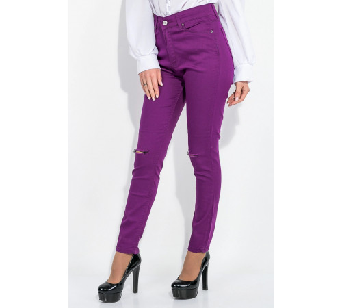 Літні жіночі штани скінні, фіолетового кольору, 282F007