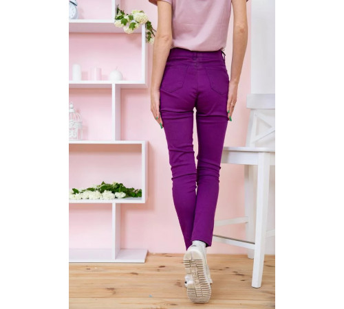 Літні жіночі штани скінні, фіолетового кольору, 282F007