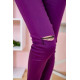 Літні жіночі штани скінні, фіолетового кольору, 282F007
