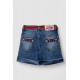 Шорти джинсові для дівчинки, колір синій, 247R1208