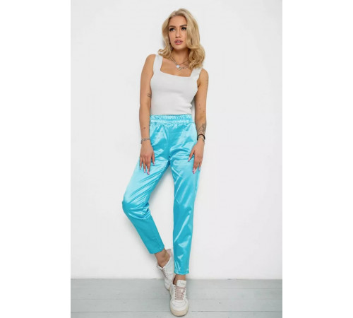 Штани жіночі, колір бірюзовий, 238R317