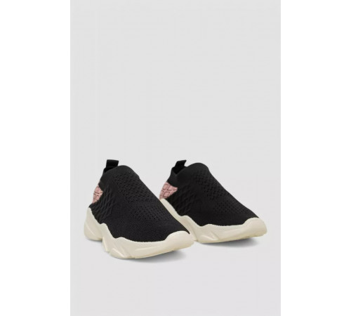 Сліпони жіночі з тканини, колір чорний, 244R291C