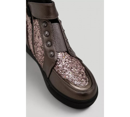 Черевики дитячі для дівчаток демісезонні, колір бронзовий, 244RFG20-3