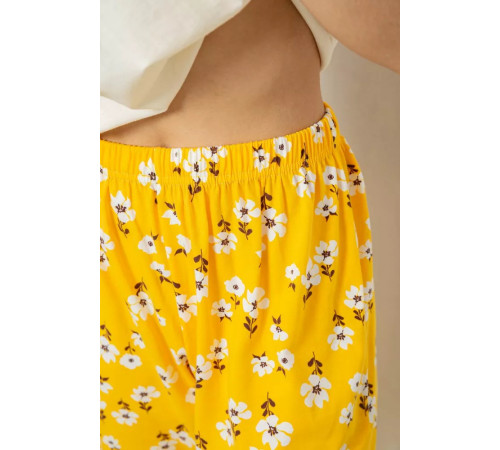 Женская пижама с принтом, цвет молочный, 243R1600-002.