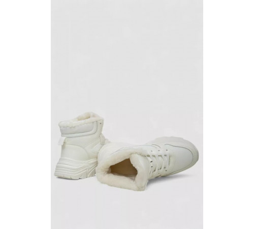 Кроссовки женские зимние на меху, цвет белый, 248RDM04