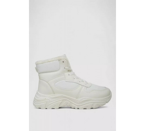 Кроссовки женские зимние на меху, цвет белый, 248RDM04