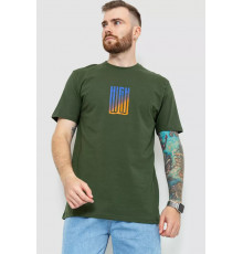 Футболка чоловіча батал, колір хакі, 208R018