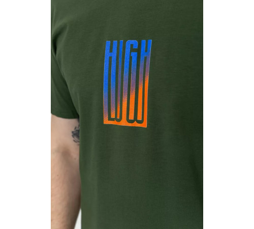 Футболка чоловіча батал, колір хакі, 208R018