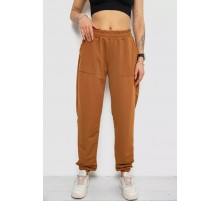 Спортивные брюки женские, цвет коричневый, 238R347-1.